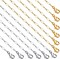 12Pcs Gold and Silver Paperclip Chains for Jewelry Making 16 Inch Stainless Steel Chain Bulk for Women and Men